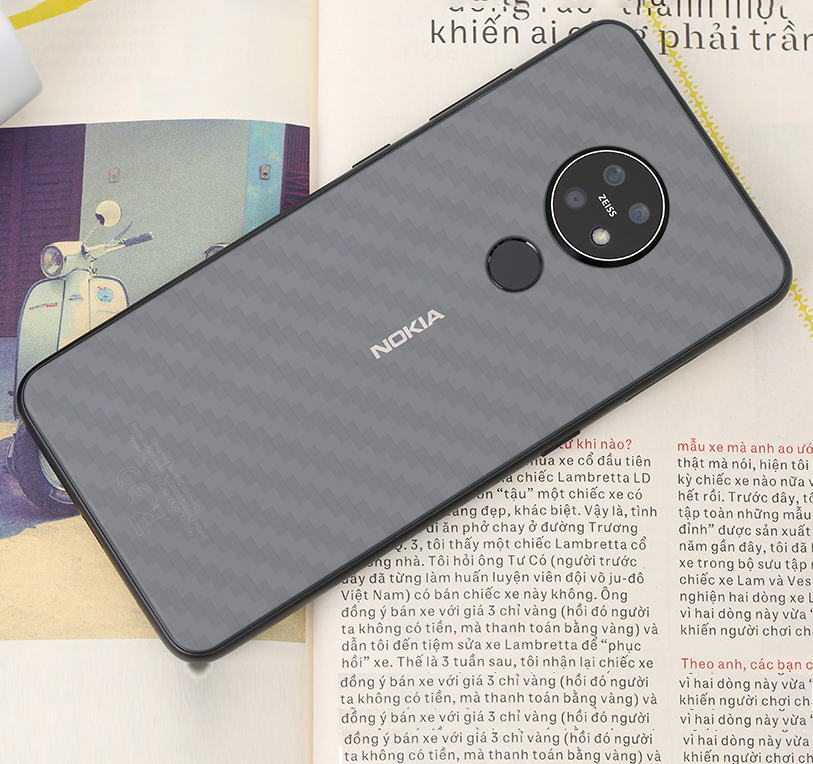 Miếng Dán Mặt Lưng Cacbon Dành Cho Nokia 7.2- Handtown - Hàng Chính Hãng