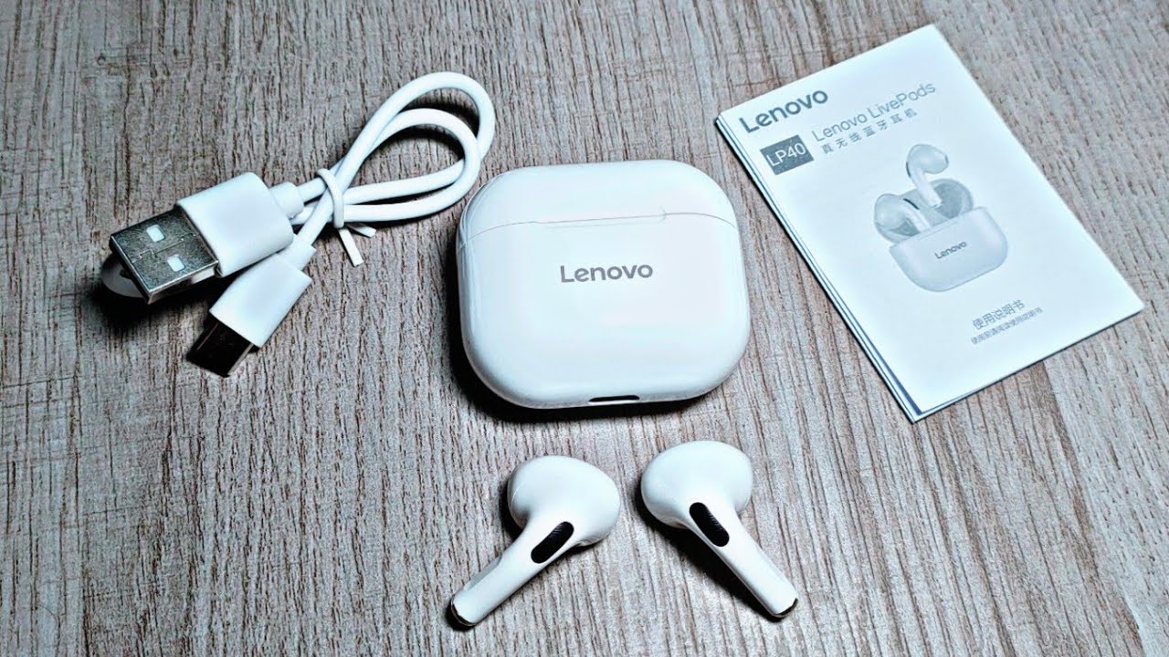 Tai Nghe Bluetooth Lenovo LivePods LP40 Semi-In-Ear Bluetooth 5.0 - Hàng Chính Hãng