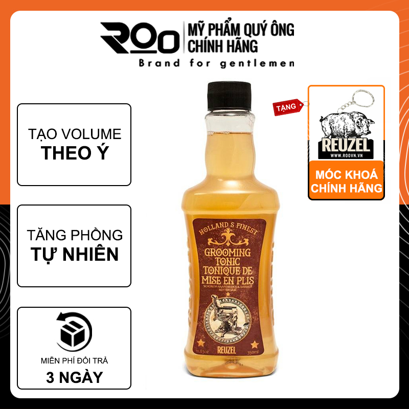 Dưỡng Tóc Giữ Nếp Tạo Phồng Gốc Nước Reuzel Grooming Tonic - Tặng móc khoá chính hãng