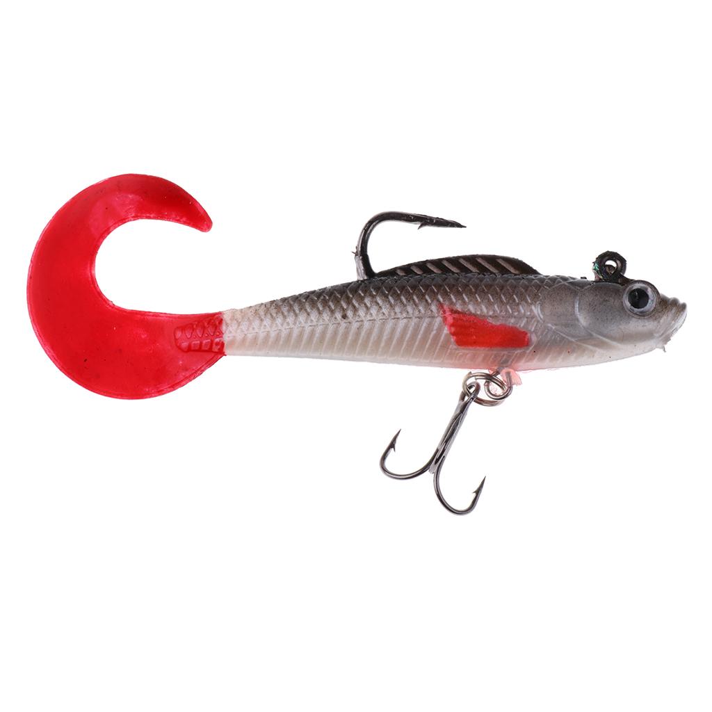 4Pc Jig Lead Heads  Soft Lure Sea Fishing Cod Pollack Bass Jewfish