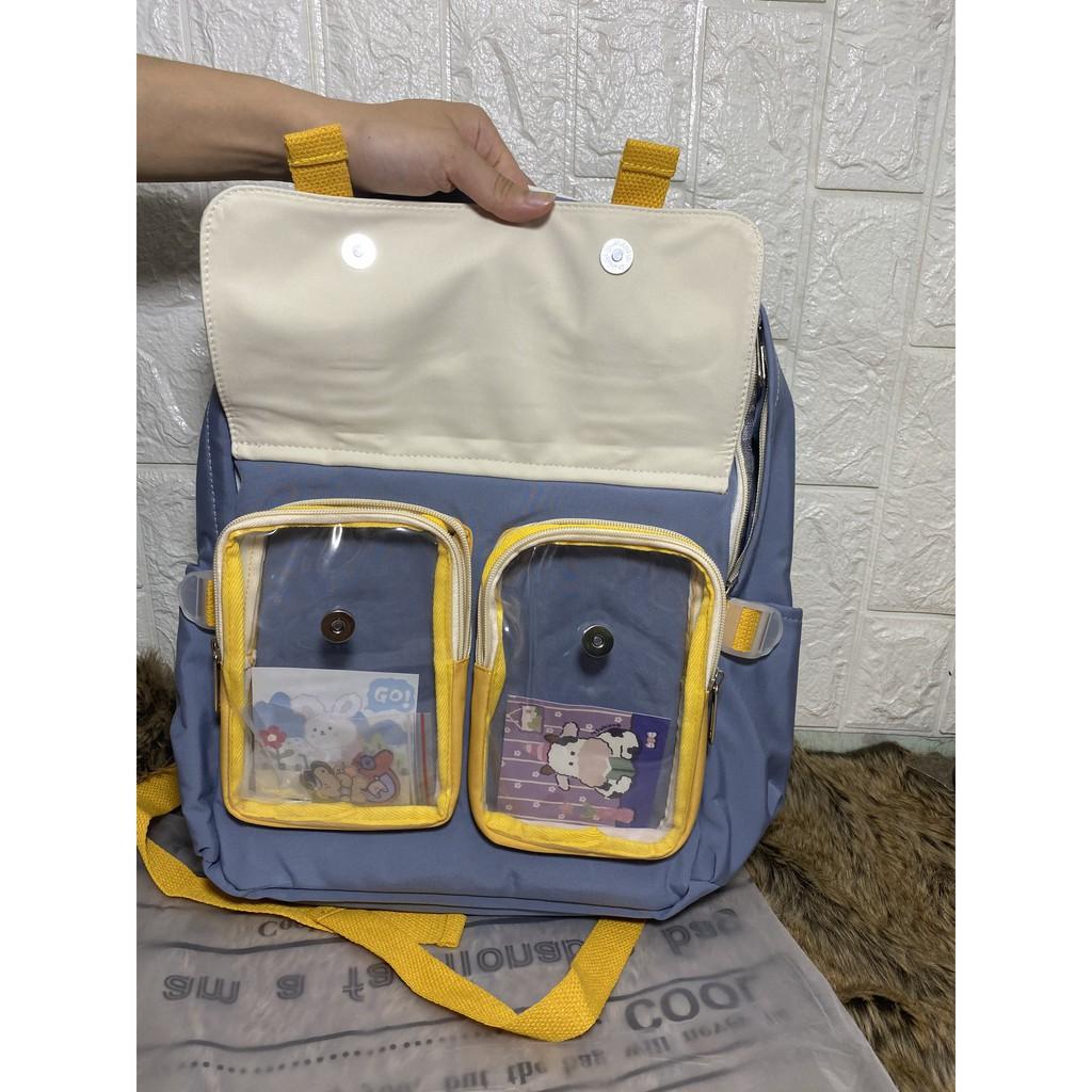 Balo nam nữ thời trang  TẶNG KÈM STICKER dễ thương, hàng bao chất