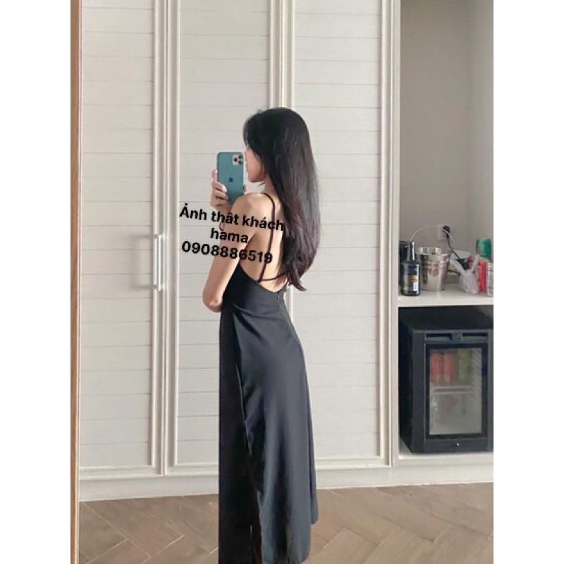 ẢNH THẬT - Đầm V lưng maxi có mút ngực