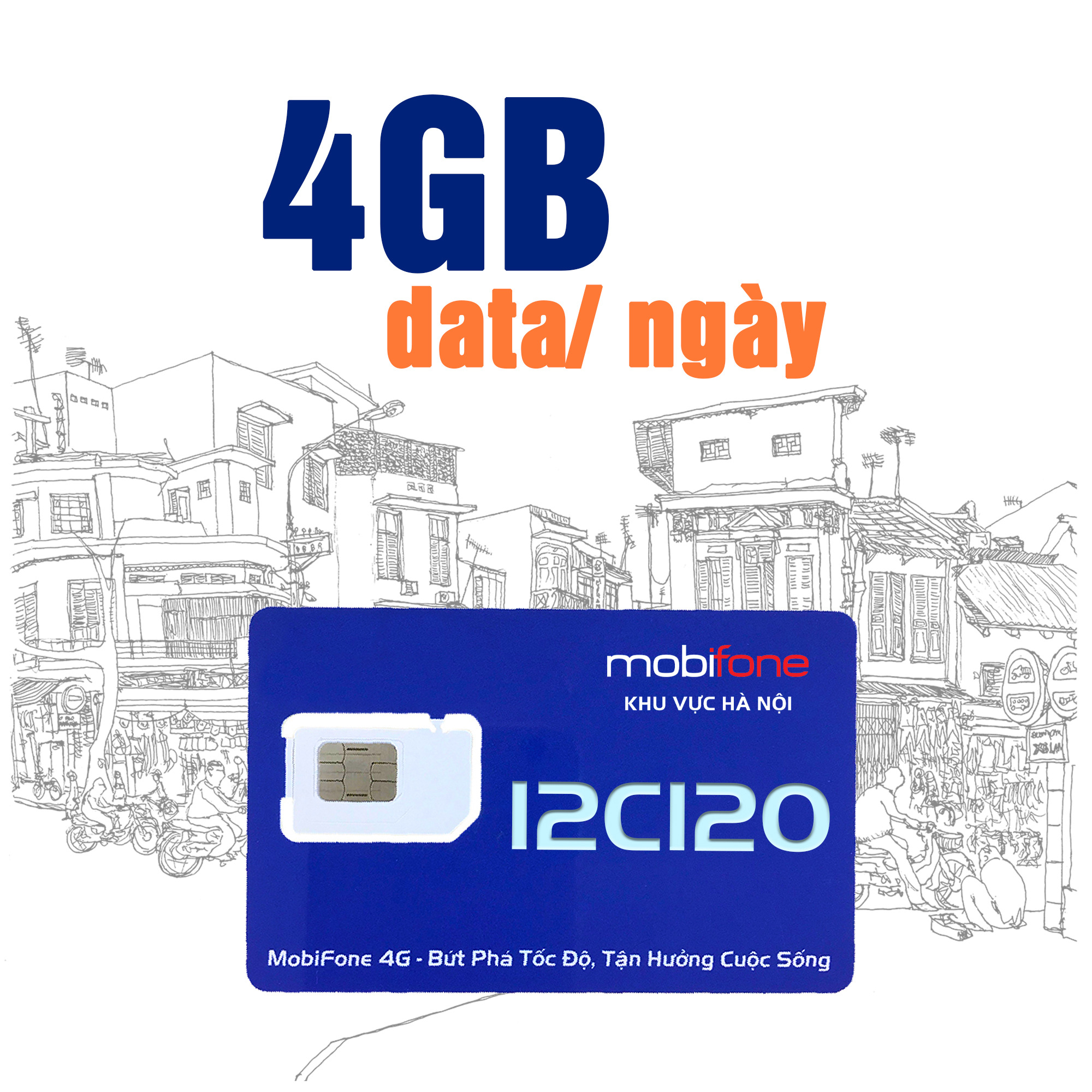 SIÊU SIM COMBO ƯU ĐÃI 12C120 MOBIFONE HÀ NỘI (HÀNG CHÍNH HÃNG)