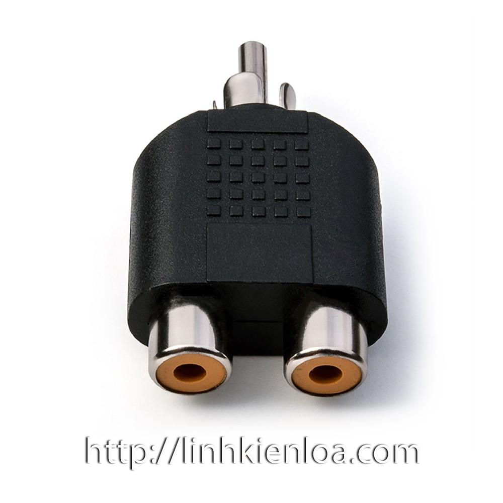 Jack chia AV từ 1 ra 2 Hoa Sen - Đầu Chia AV từ 1 ra 2 - Jack loại tốt, cực bền