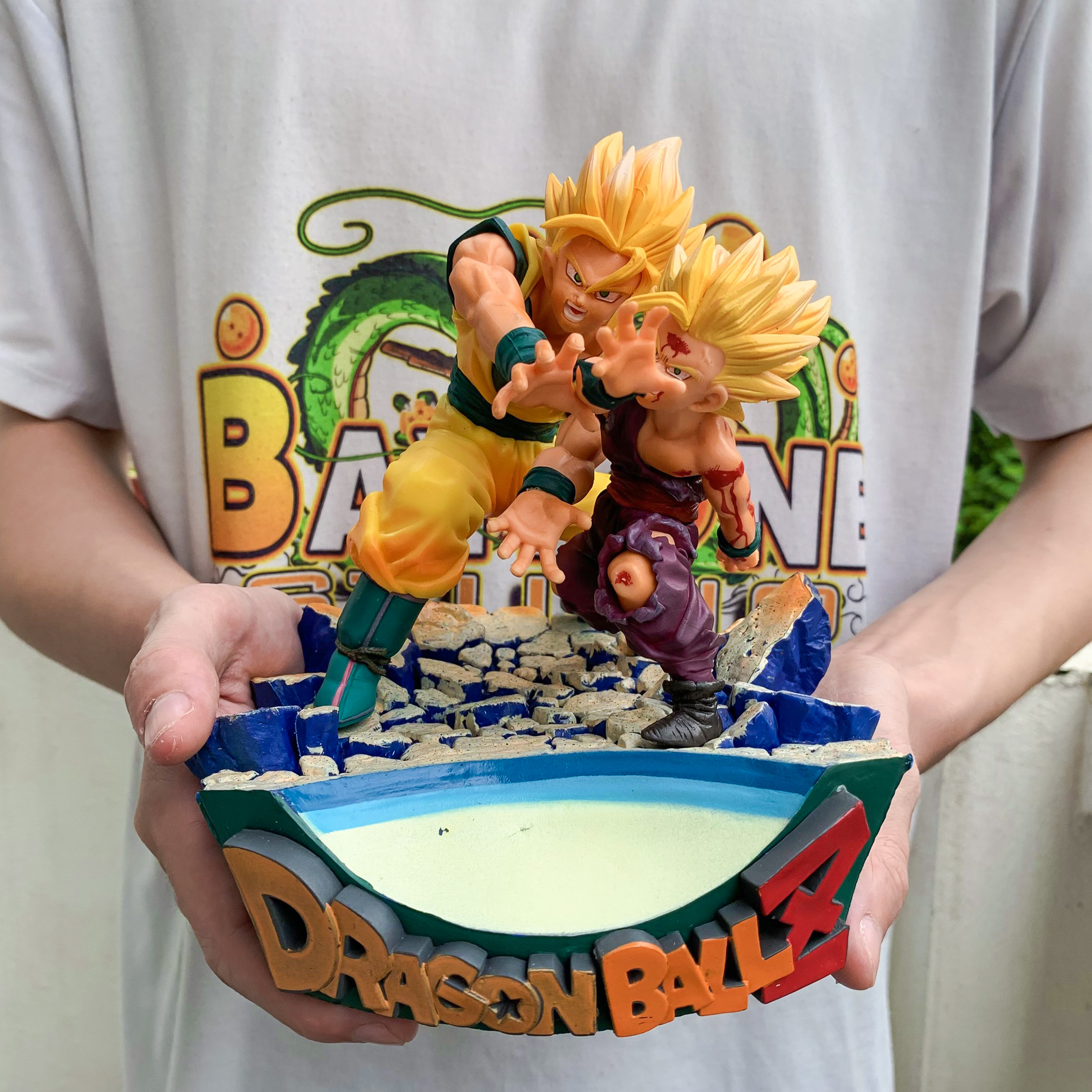 Mô hình songohan cùng songoku hàng đẹp siêu đẹp