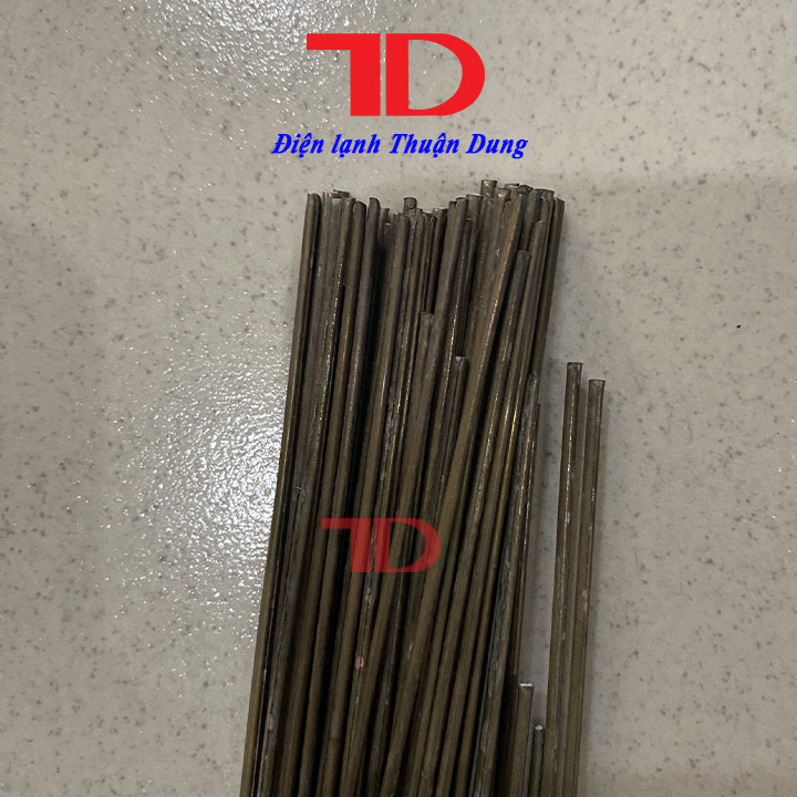 Que hàn dẹt, dài 50cm, dày 1.9mm hàn nhôm với đồng, đồng với đồng, không cần hàn the, Điện lạnh Thuận Dung