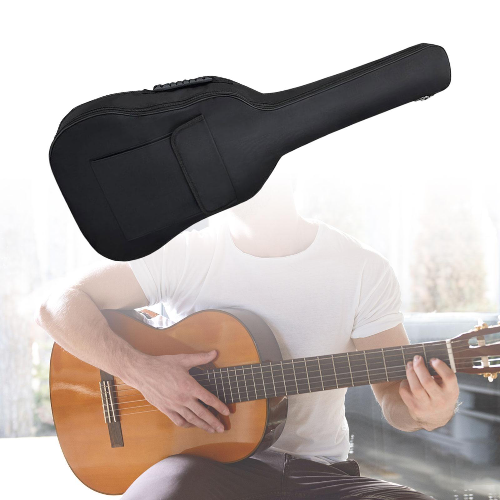 Portable Guitar Gig Guitar Case with Pockets, Carry Case Guitar Backpack for Acoustic Gifts