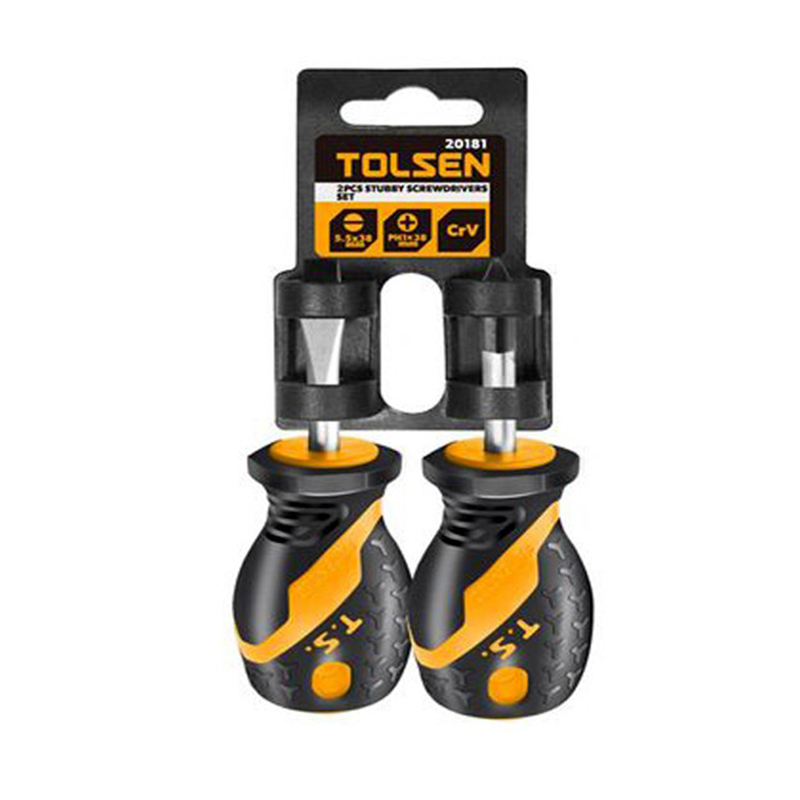 Tua Vít Ngắn Cán Mềm 38mm Bộ 2 Cây Tolsen