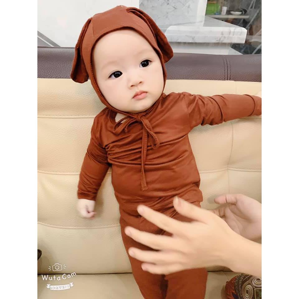 Bộ Minky Mom Cho Bé Bộ Minky Mom Tai Thỏ Siêu Dễ Thương Chất Thun Lạnh Cao Cấp Siêu Mềm