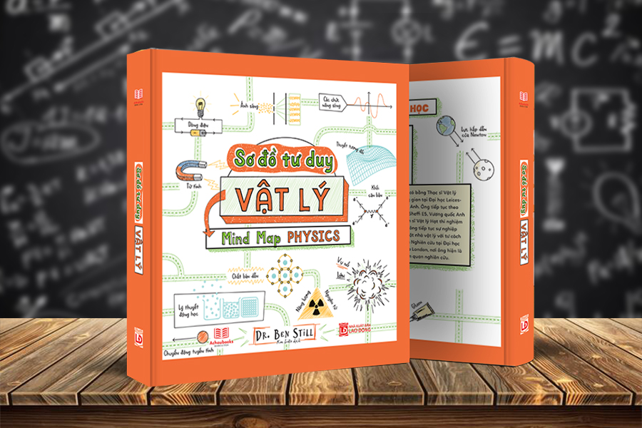 Sách:  Sơ Đồ Tư Duy Vật Lý  (Min Map Physics ) Á CHÂU BOOKS - Tổng Hợp Kiến Thức Vật Lý Dưới Sơ Đồ Tư Duy - Cách Học Vật Lý Ưu Việt - Á Châu Books, Bìa Cứng, In Màu