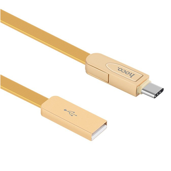 Cáp Sạc 3 Đầu Cao Cấp Hoco U24 Lightning/Micro USB/ Type-C (1m) - Hàng Chính Hãng