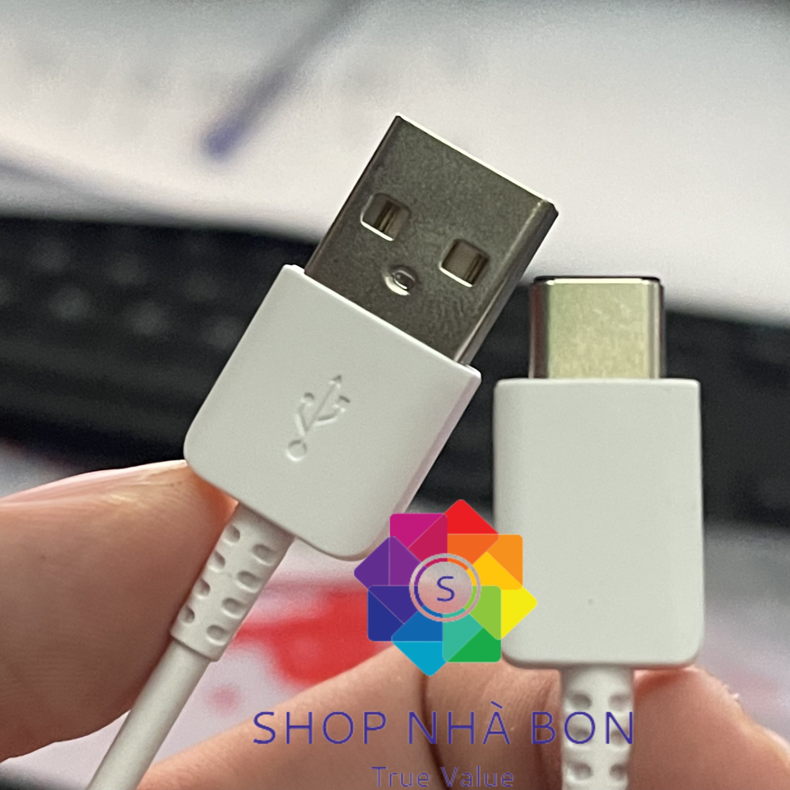 Hình ảnh Cáp Sạc Nhanh USB TYPE C 2A - 25CM  Thích hợp dùng với pin dự phòng. loa bluetooth...