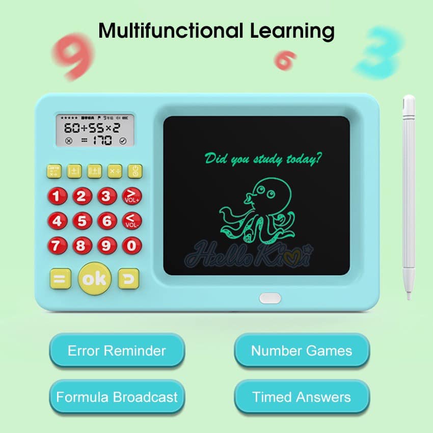 Máy Tính Bảng LCD Luyện Tập Tính Toán Thông Minh Cho Bé