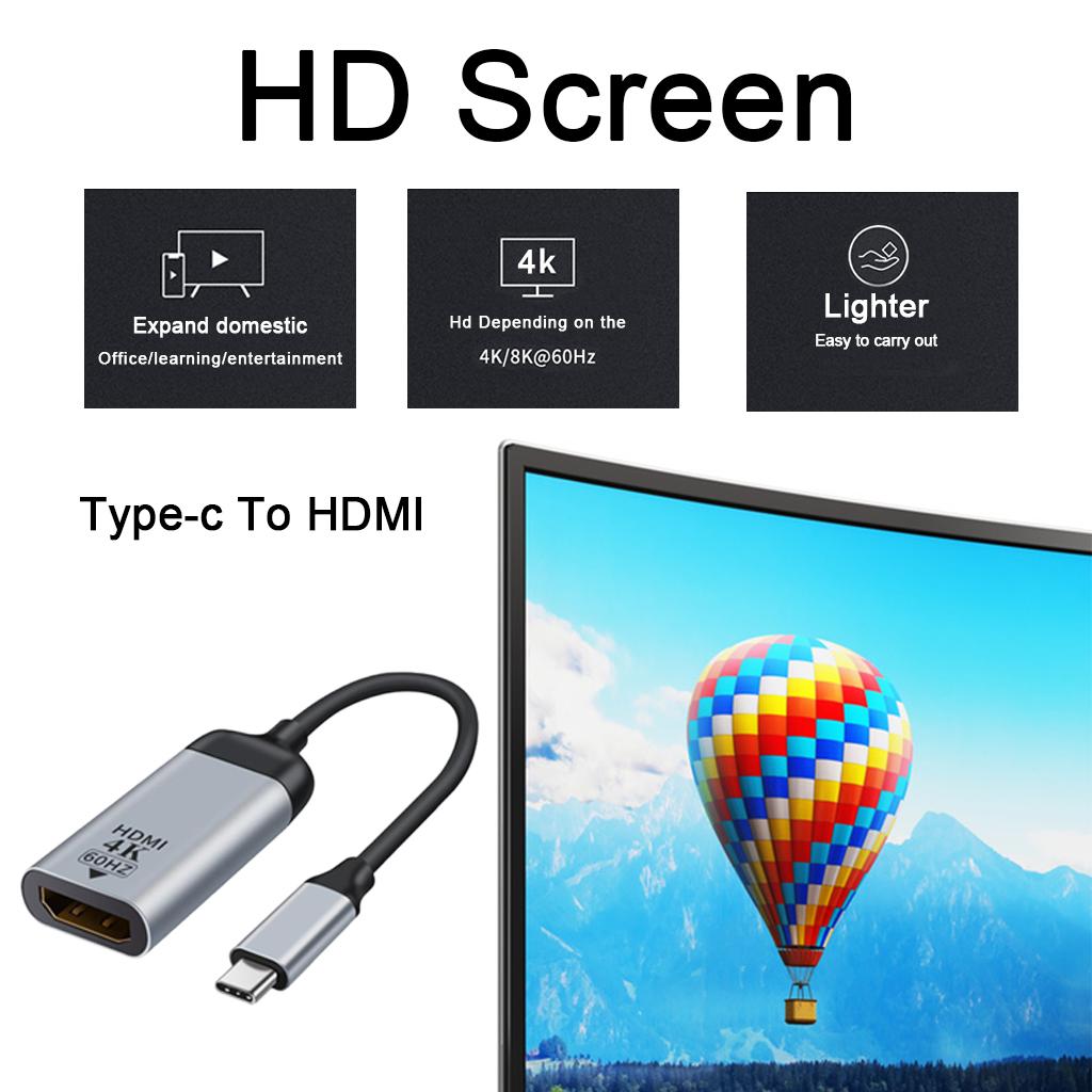 Portable Type C Type-C USB C to HDMI/DP Adapter Converter 4K 60Hz for  Pro Air