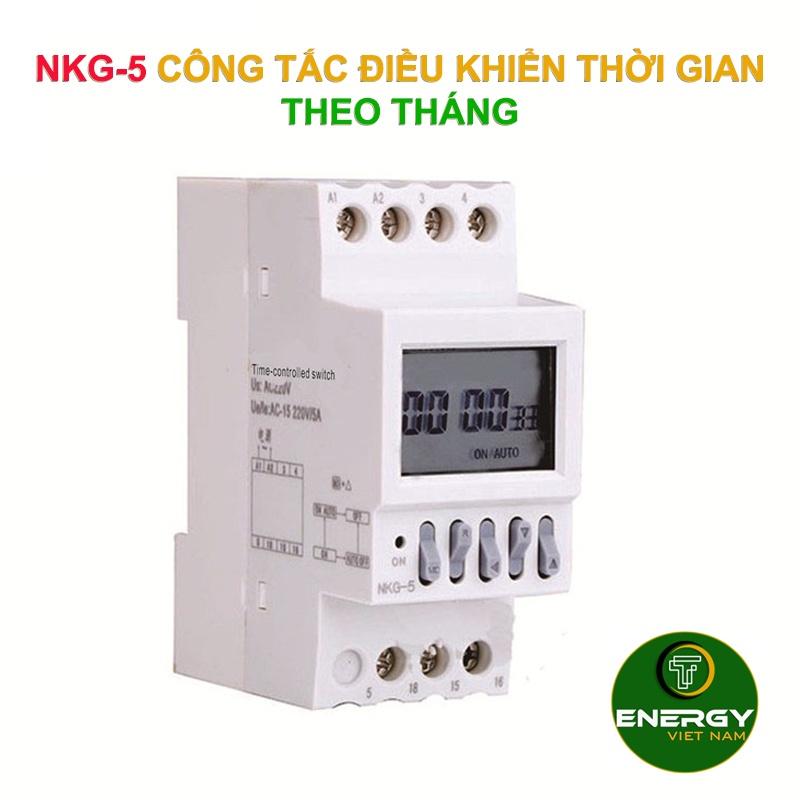 NKG-5 Công Tắc Điều Khiển Bật / Tắt Thời Gian Theo Tháng - NKG-5 Timer Tháng - Thiết Bị Điện Hẹn Giờ Theo Tháng