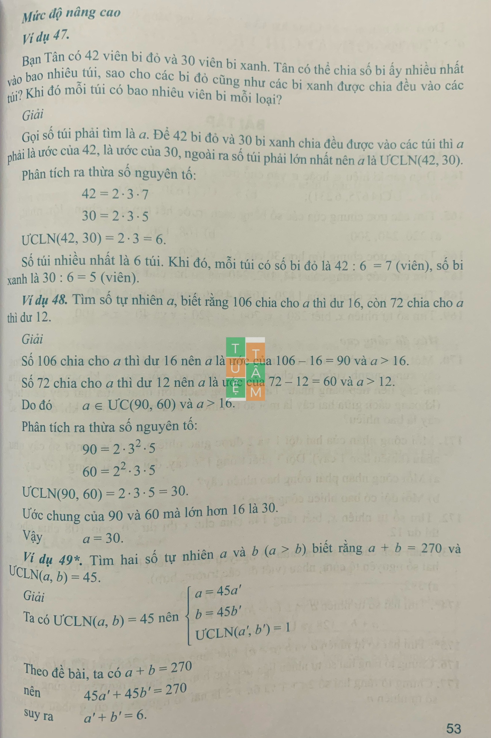 Sách - Toán cơ bản và nâng cao lớp 6