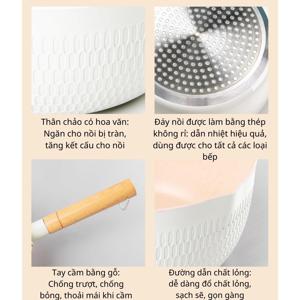 Chảo Lòng Sâu Chống Dính 18cm Loại 1 - Chảo Chống Dính Tiện Dụng Chiên, Xào, Nấu BẢO HÀNH LỖI 1 ĐỔI 1
