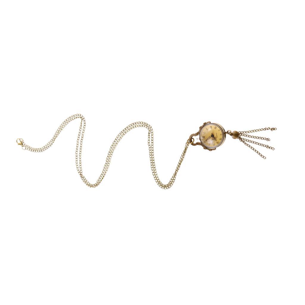 Fashion Vintage Retro Antique Tassel Cute Pocket Watch Chain Necklace Gifts