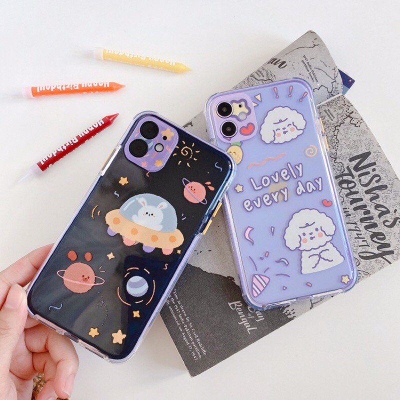 Ốp Lưng iPhone Viền Chống Trượt Lovely Everyday Dành Cho iPhone 6 / 6 Plus / 7 / 7 Plus / 8 / 8 Plus / X / Xs / Xs Max / 11 / 11 Pro / 11 Pro Max / 12 / 12 Pro / 12 Pro Max