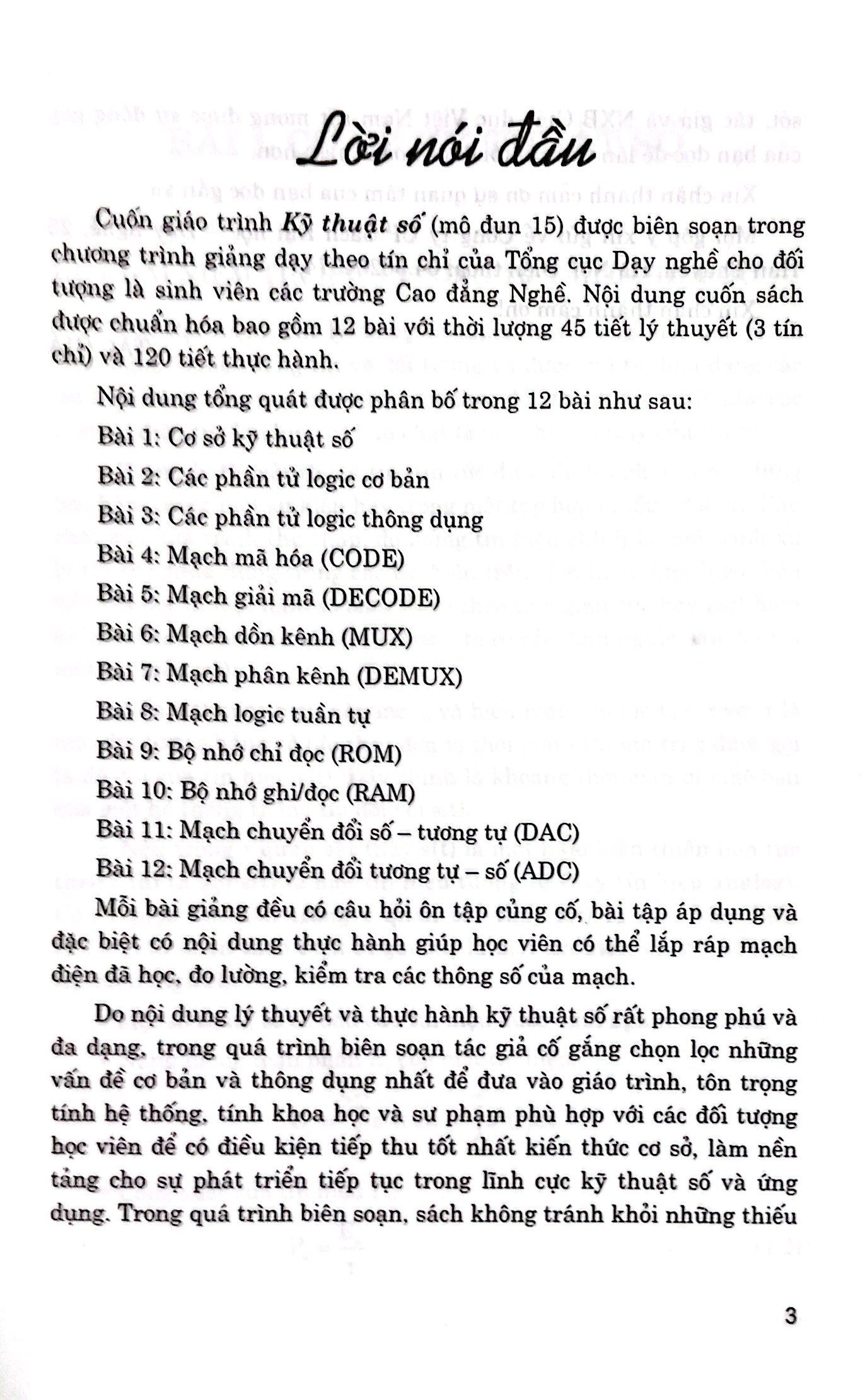 Kỹ Thuật Số( Dùng Cho Sinh Viên Hệ Cao Đẳng Nghề)