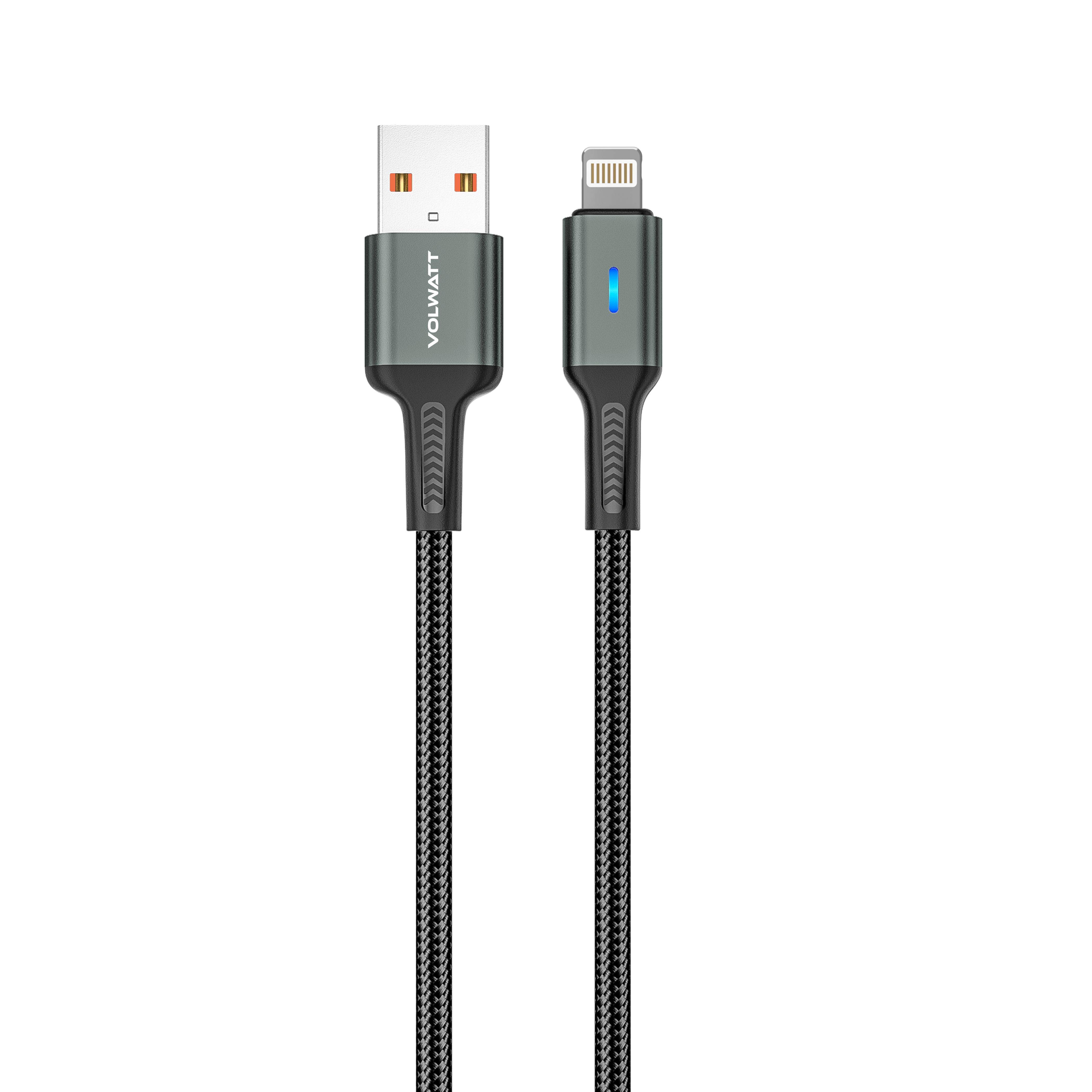 Cáp sạc nhanh &amp; truyền dữ liệu tốc độ cao Volwatt Dành Cho Điện Thoại Iphone GE-B011-AL USB-A to L - Hàng Chính Hãng