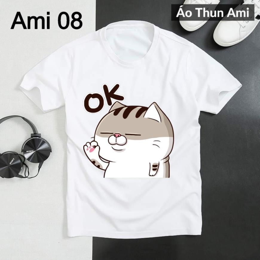 ️️Áo Thun Mèo Ami Bụng Bự 2