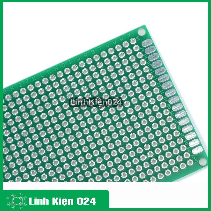 Phíp Đồng Đục Lỗ 2 Mặt PCB Xanh Tốt Dày 1.6mm