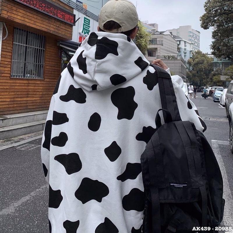 Áo Hoodie Nam Nữ Hoodie Bò Sữa Siêu Hot Nỉ Bông Dày Dặn Hàng QC Khoác BÒ SỮA HD