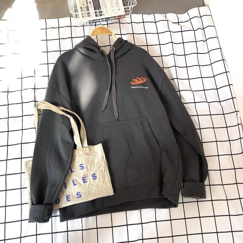 Áo hoodie nỉ nam nữ MEANSTORE hd unisex có mũ form rộng phong cách Hàn Quốc