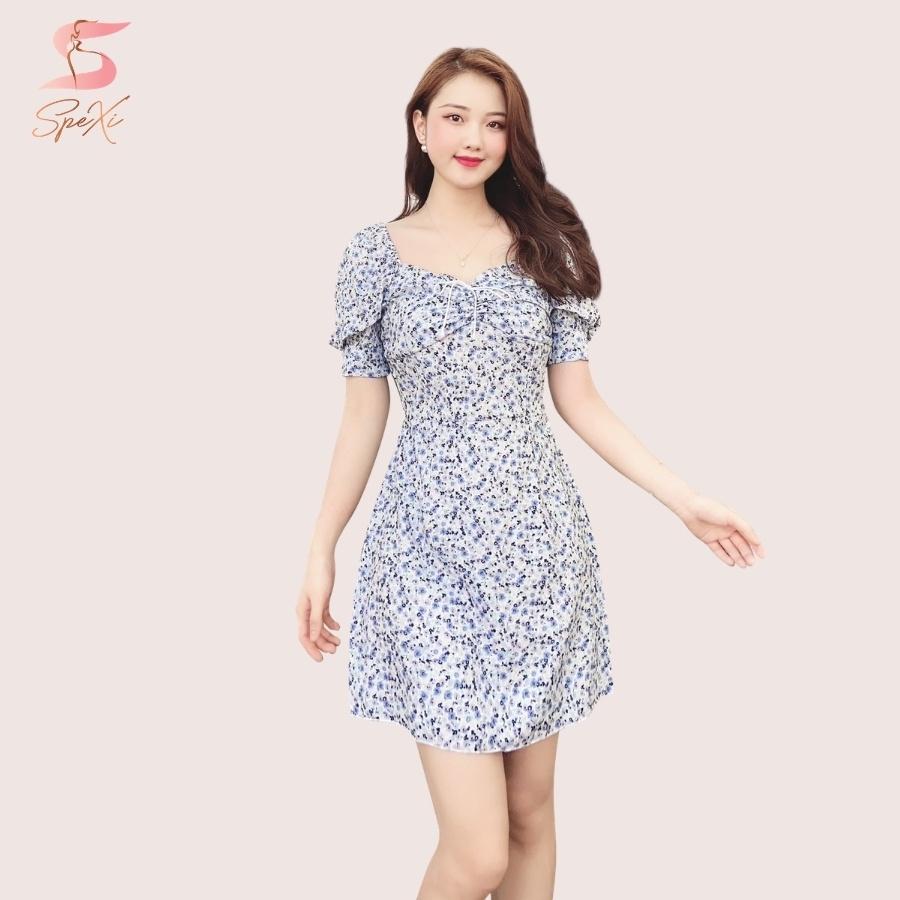 Váy hoa nhí - Đầm hoa nhí mã 08 thời trang nữ thiết kế SpeXi đi dạo phố đi công sở