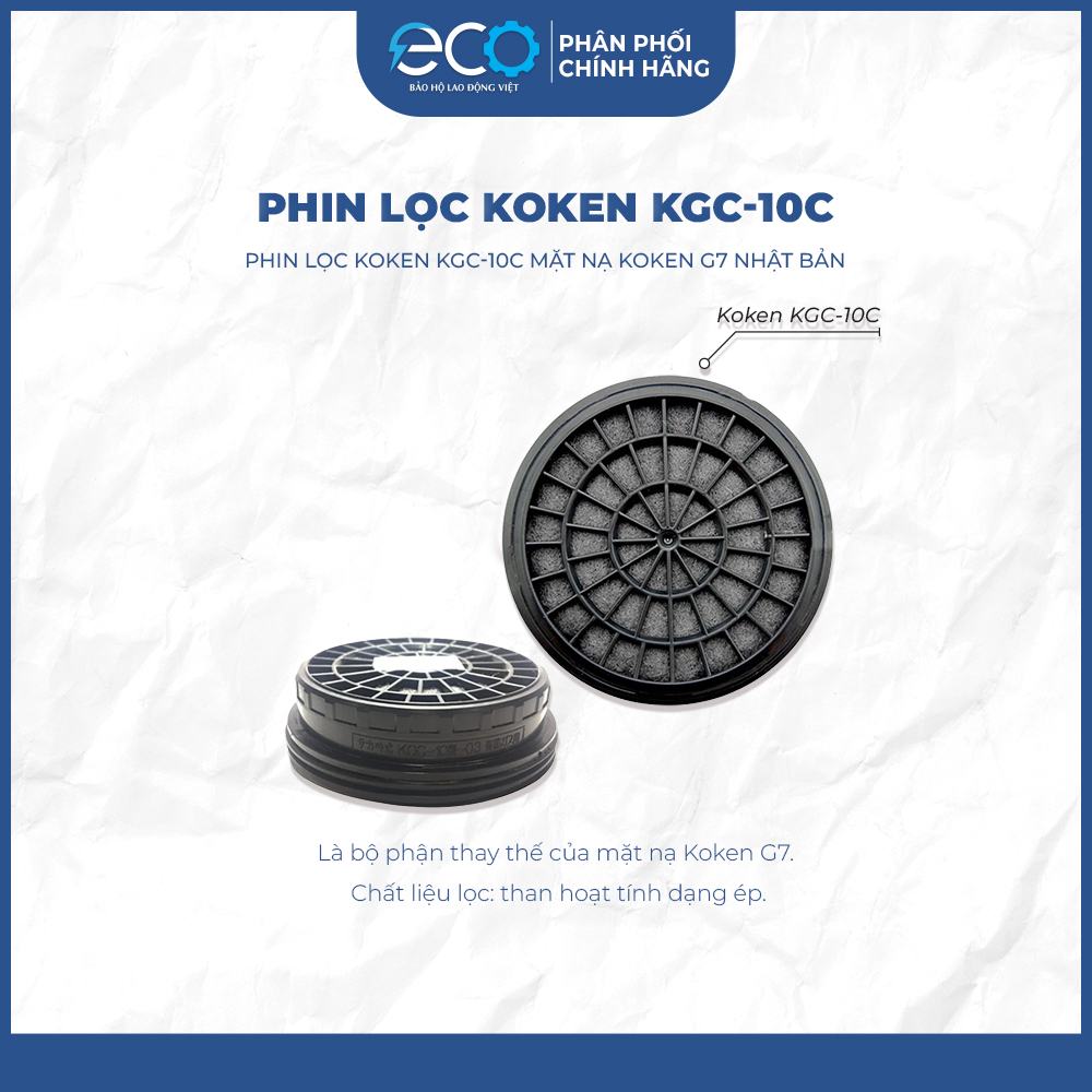 Mặt nạ phòng độc Koken G7 chính hãng Nhật Bản chống hơi hóa chất bụi công nghiệp hiệu quả