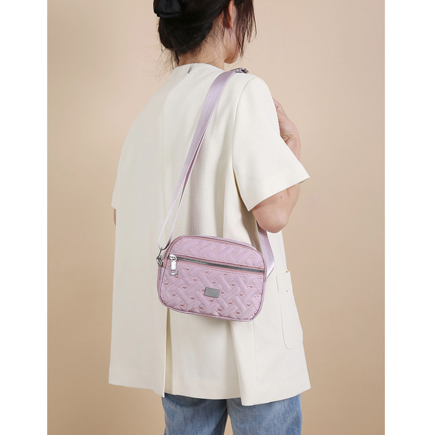 Túi giỏ xách đeo chéo nữ thời trang 4 ngăn size 20cm chất liệu vải dù chống thấm nước, chống xước cao cấp TX069
