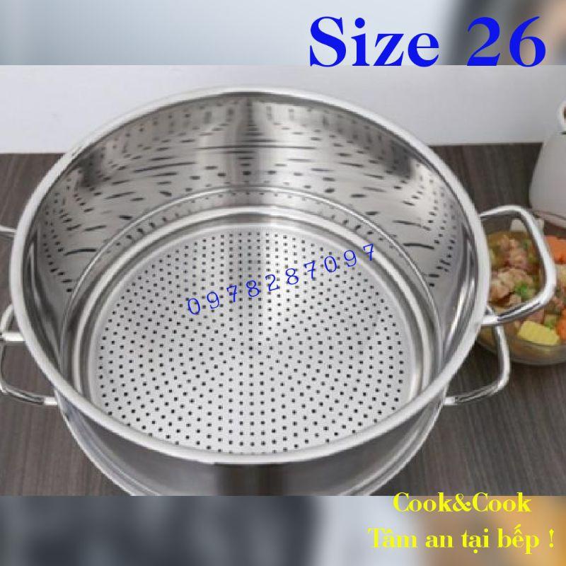 Ngăn xửng hấp inox size 26 cao cấp