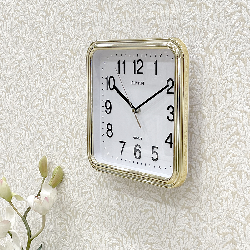 Đồng Hồ Treo Tường Rhythm CMG466NR18 - Vàng