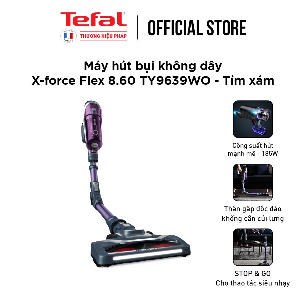 Máy hút bụi cầm tay không dây Tefal TY9639WO- Hàng chính hãng