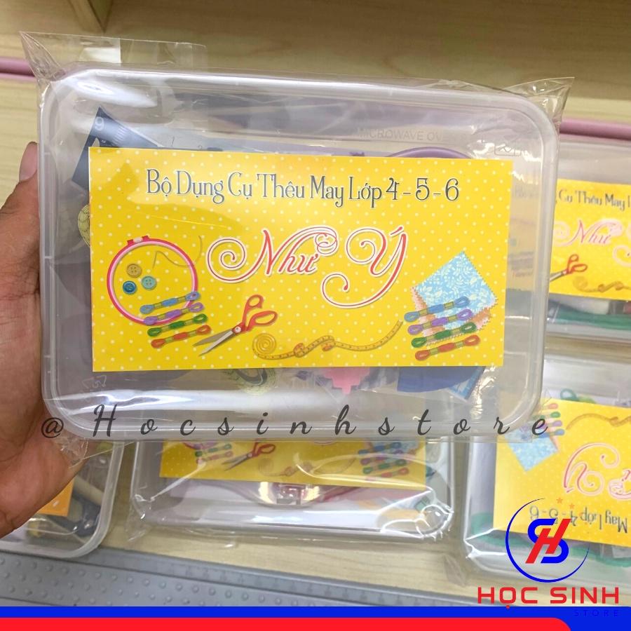 Bộ Dụng Cụ May, Thêu Dành Cho Học Sinh ( Lớp 4-5-6 ) Như Ý Kèm Hộp Đựng