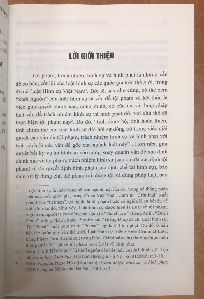 Trách Nhiệm Hình Sự Và Hình Phạt (Giáo Trình Sau Đại Học)