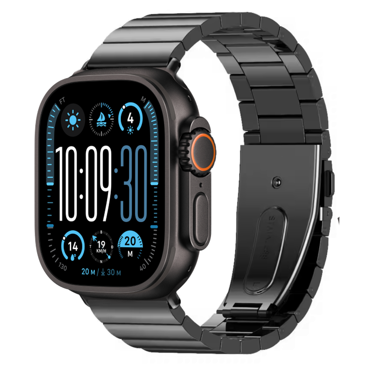 Dây Thép Mắt Ngang cho Apple Watch Series / Apple Watch Ultra Size 40/41/42mm &amp; 44/45/46/49mm - Hàng Chính Hãng