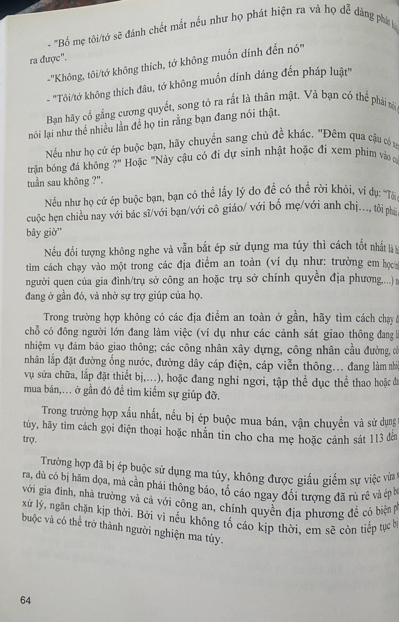 Kỹ năng phòng chống m a t ú y, bạo lực học đường và các tệ nạn xã hội trong các cơ sở giáo dục