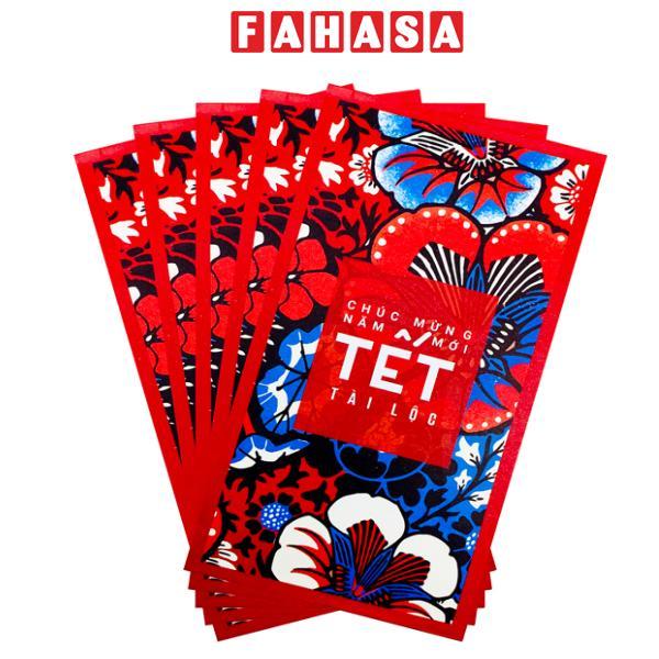Bộ 5 Bao Lì Xì Hoa Tết Bính Ngọ 2026 - Futurebook L384 - Tết Tài Lộc