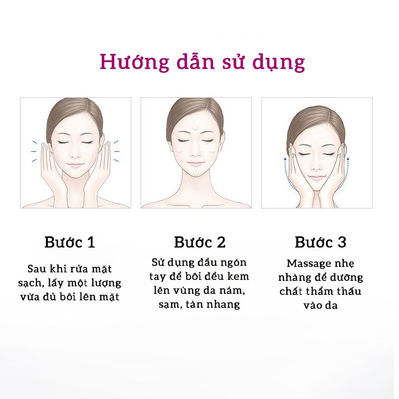 Kem Dưỡng Trắng Da - Ngừa Nám - Giảm Nếp Nhăn - Se Khít Lỗ Chân Lông OLY HT Chính Hãng 50g LPK