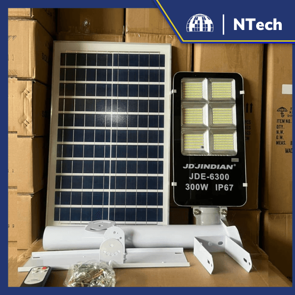Đèn đường năng lượng mặt trời 300w Jindian JDE-6300