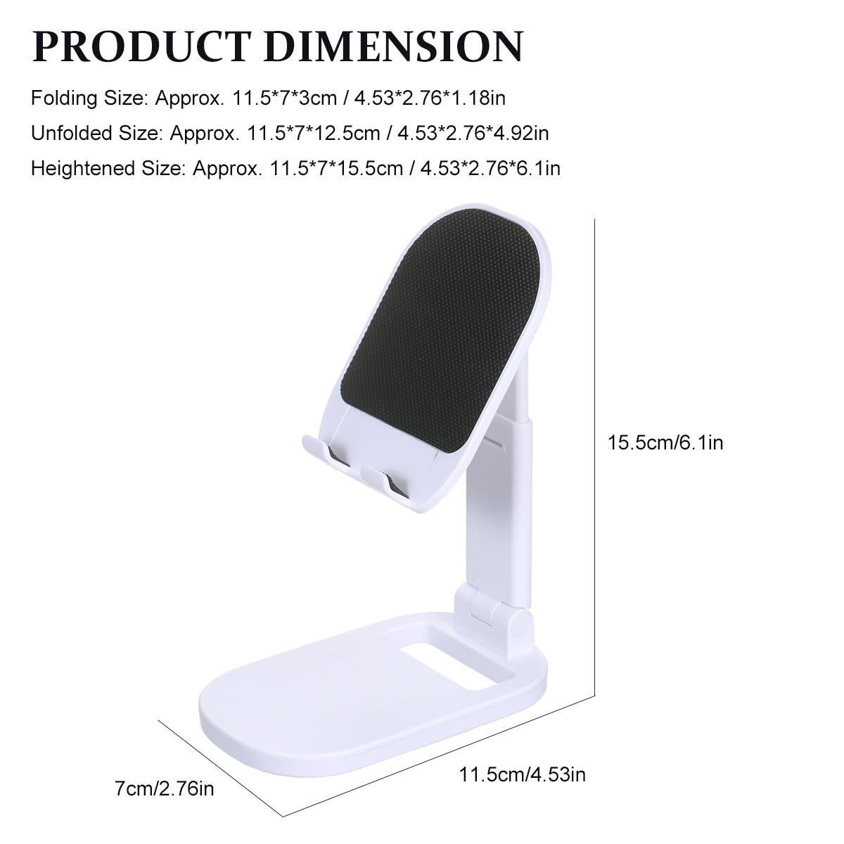 ABS Retractable Folding Stand Alluminium Alloy Desktop Folding Bracket Portable Phone Holder Angle Adjustable Height