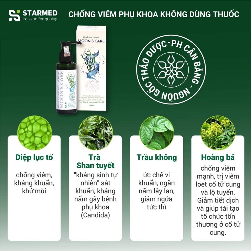 Dung Dịch VS Moon's Care Kháng Khuẩn, Hỗ Trợ Giảm Nấm, An Toàn Cho Da Nhạy Cảm 100ml