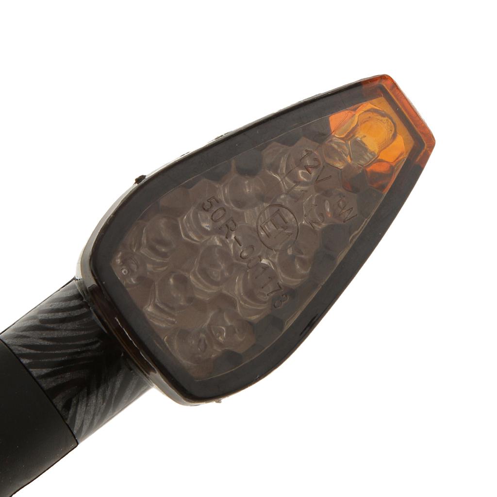 2x Universal Motorcycle Bike LED  Blinker Lights Indicator Amber