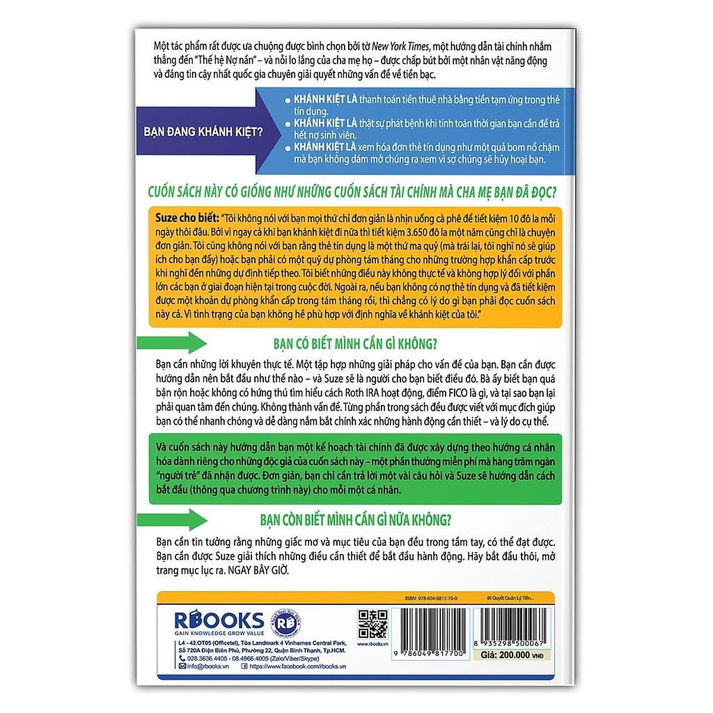 Sách - Bí Quyết Quản Lý Tiền Dành Cho Người Trẻ Tuổi Tài Năng Nhưng Khánh Kiệt