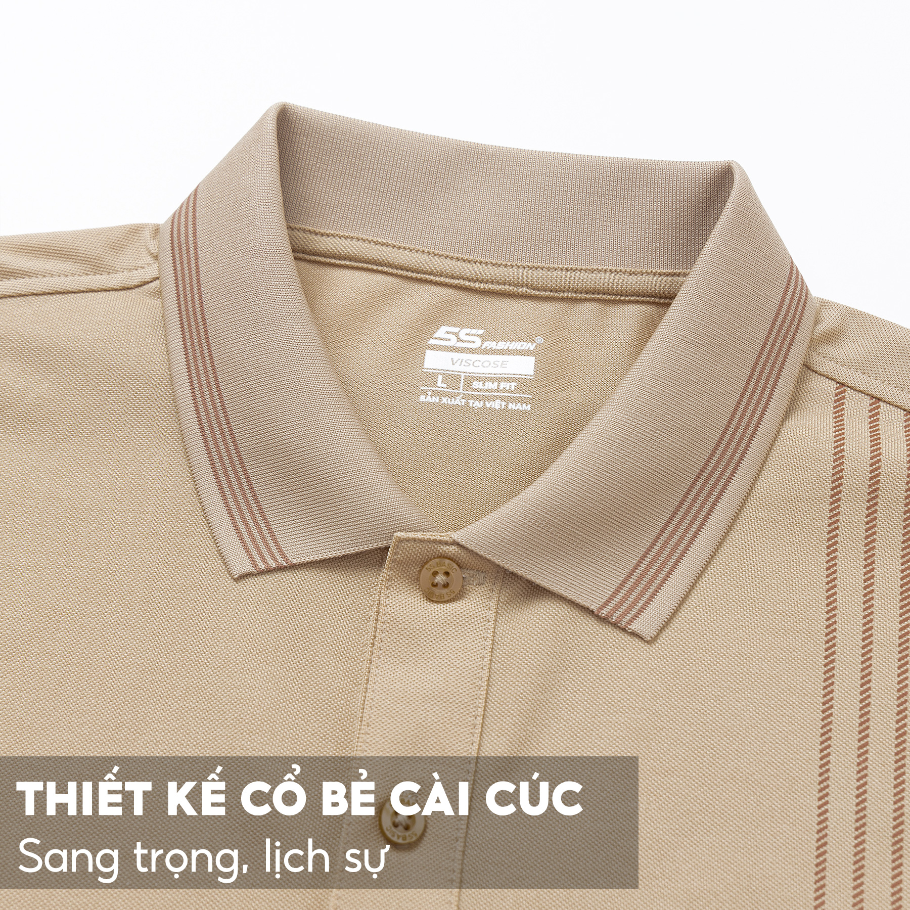 Áo Polo Nam 5S, Chất Liệu Viscose Kết Hợp Cotton Siêu Mát, Thấm Hút, Thiết Kế Lịch Lãm, Trẻ Trung