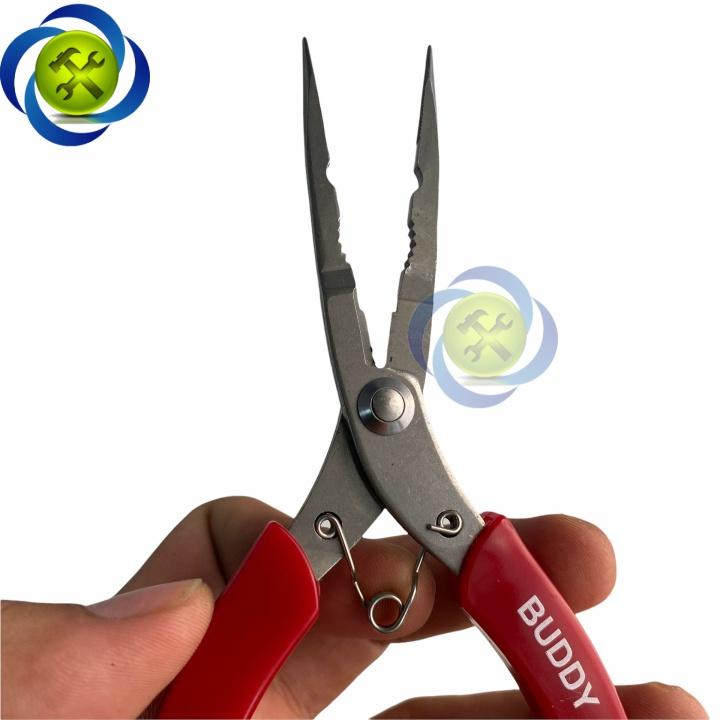 Kìm nhọn Buddy BG0014 loại 6inch cán đỏ mũi thẳng