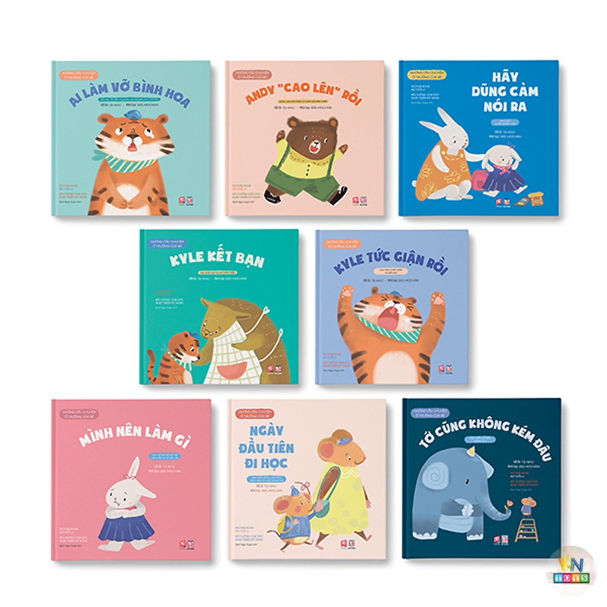 Bộ 8 cuốn sách Những câu chuyện ở trường của bé TN Books - Nhiều chủ đề