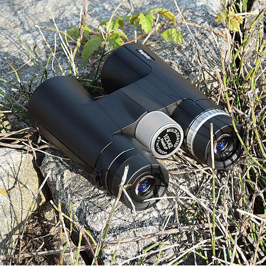 12X42 Portable Binoculars Telescope Optical Lens Outdoor Hunting Camping Black